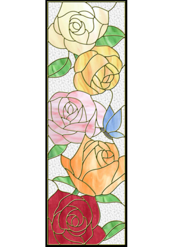 大好きなバラをステンドグラスに ステンドグラスの専門メーカー Seven Home Pure Glass